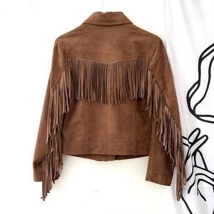 Suede Fringe Jacket